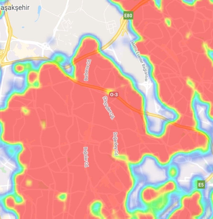 19 - بالخرائط :  الأماكن الأكثر خطورة لتفشي "كورونا" في اسطنبول