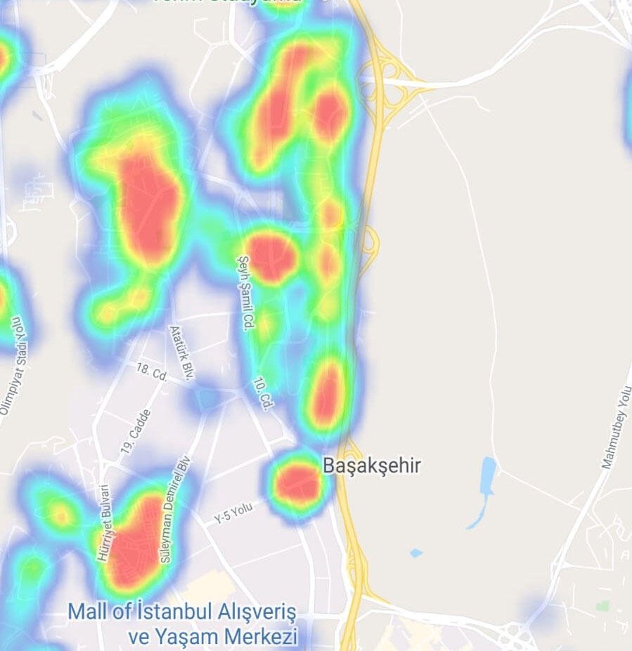 3 - بالخرائط :  الأماكن الأكثر خطورة لتفشي "كورونا" في اسطنبول