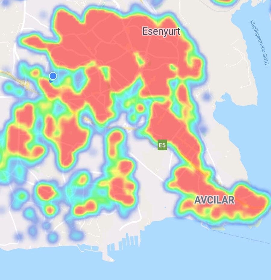 9 - بالخرائط :  الأماكن الأكثر خطورة لتفشي "كورونا" في اسطنبول